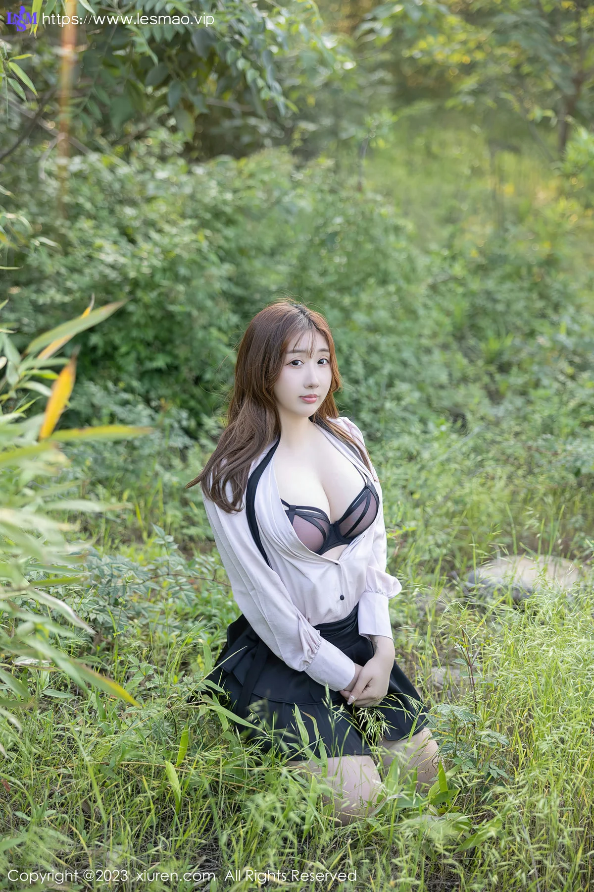 XiuRen 秀人 No.6721 江真真 户外黑色轻透内衣写真1 - 26