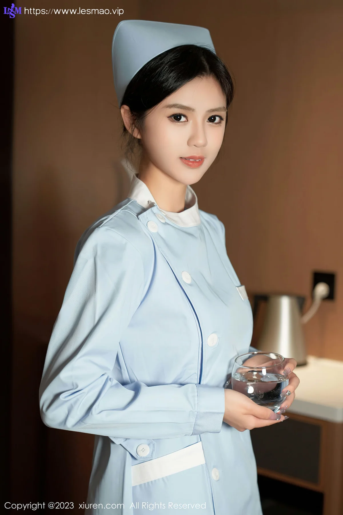 XiuRen 秀人 No.6745 浅浅Danny 蓝色护士服性感写真11 - 11