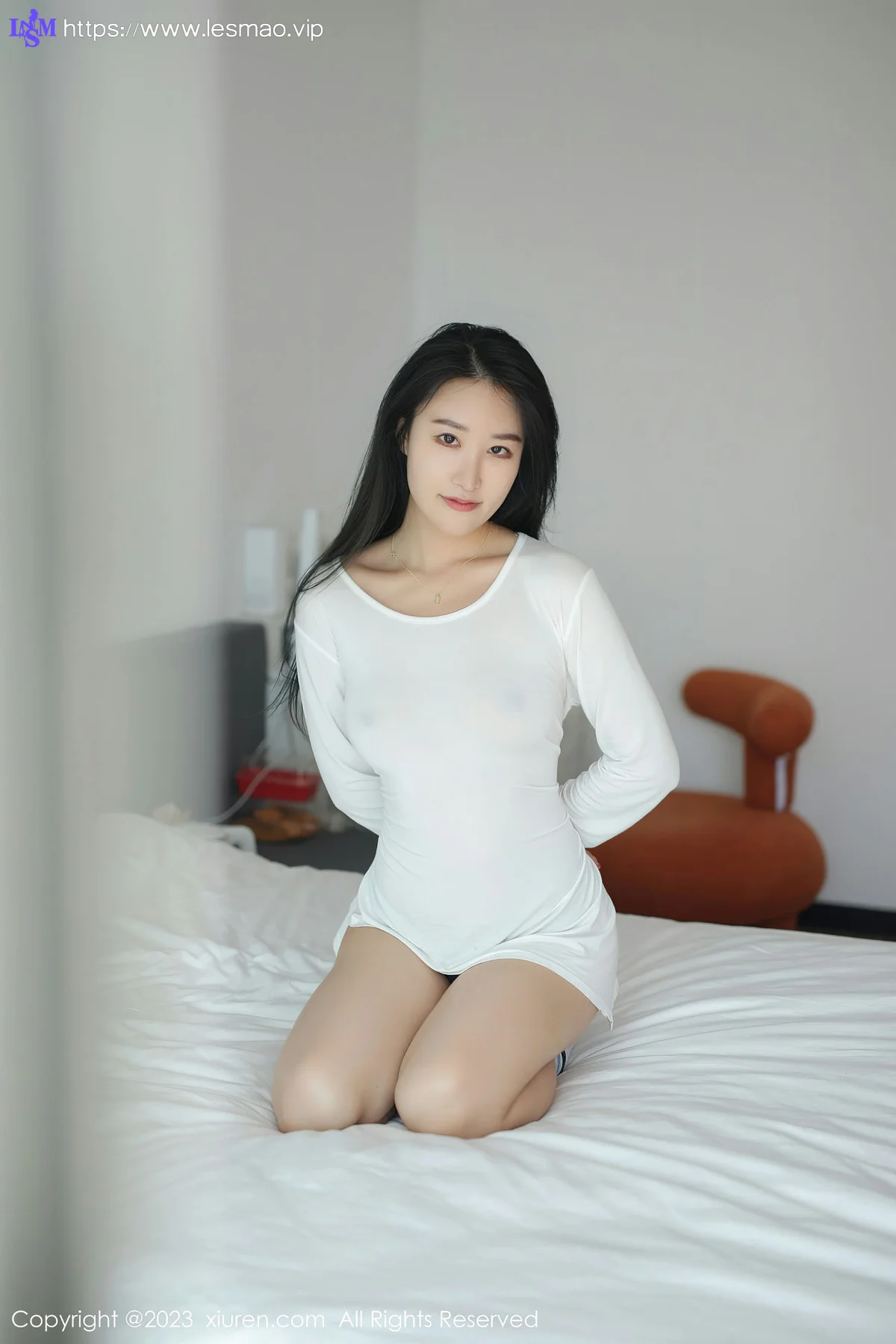 XiuRen 秀人 No.6749 司柠 白色轻薄上衣性感写真3 - 25