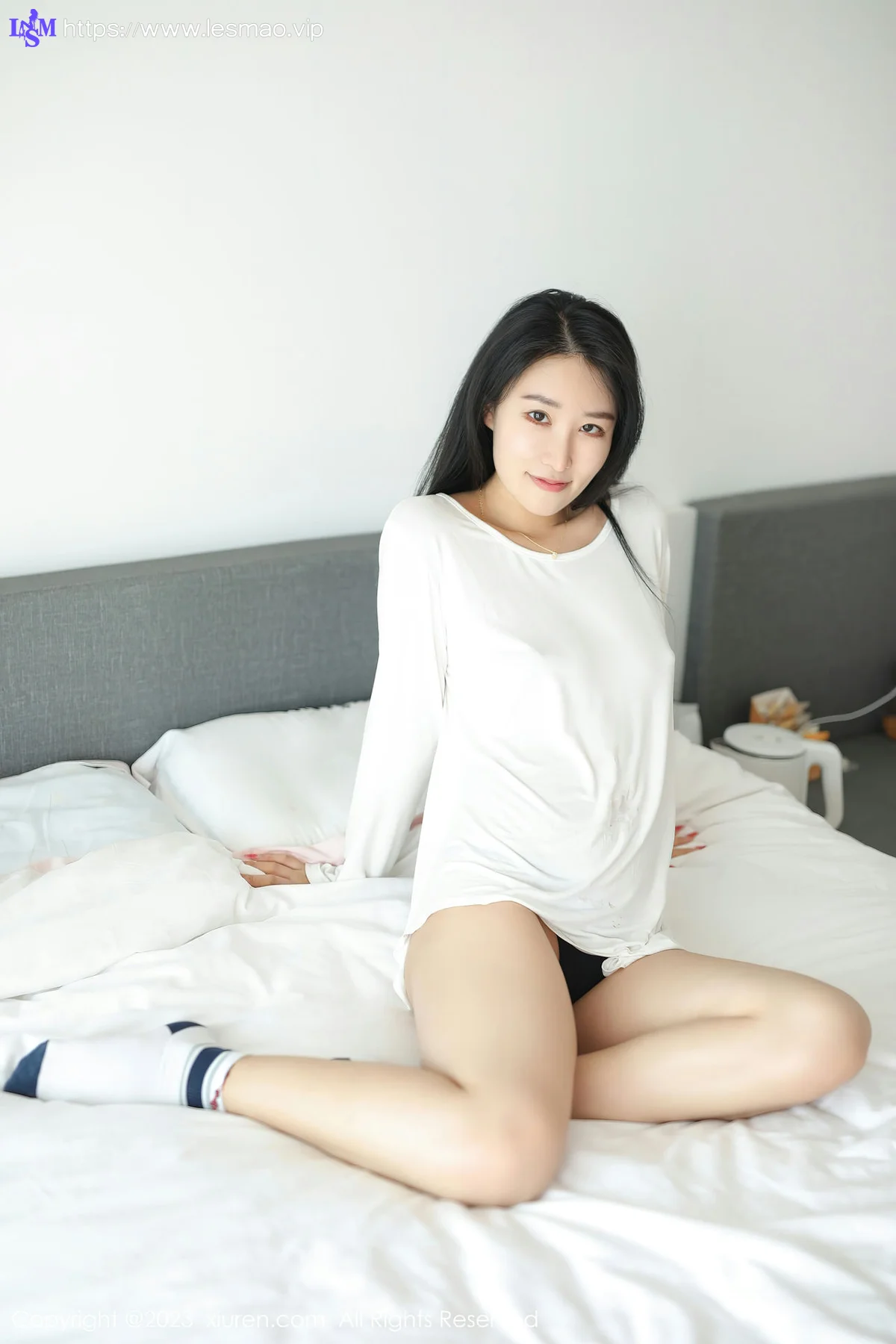 XiuRen 秀人 No.6749 司柠 白色轻薄上衣性感写真3 - 35