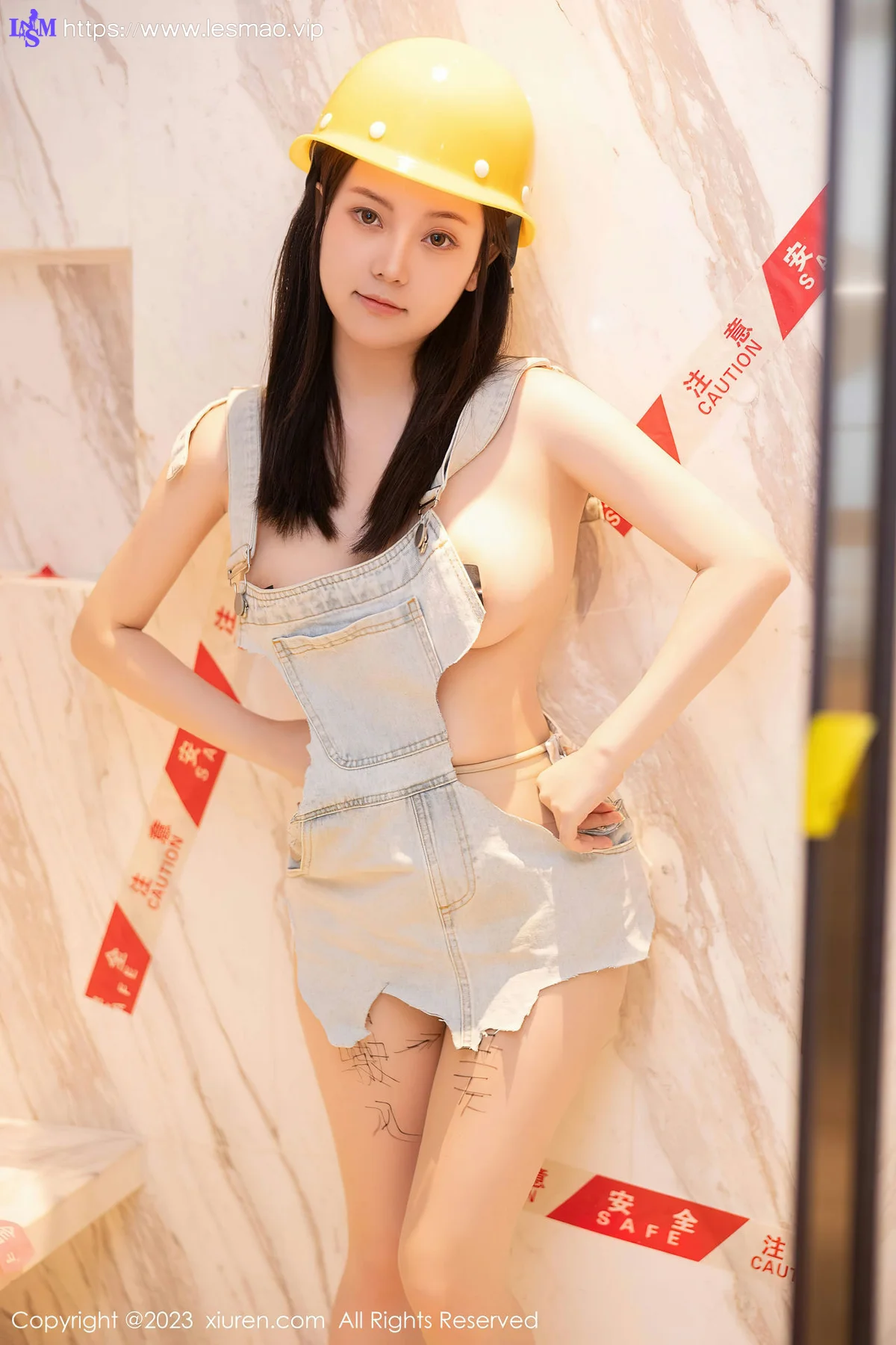 XiuRen 秀人 No.6760 豆瓣酱 维修工装扮性感写真3 - 19
