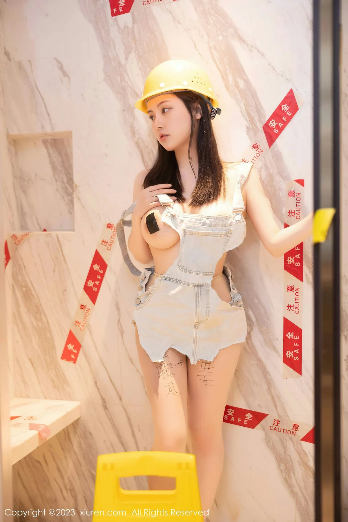 XiuRen 秀人 No.6760 豆瓣酱 维修工装扮性感写真3 - 21