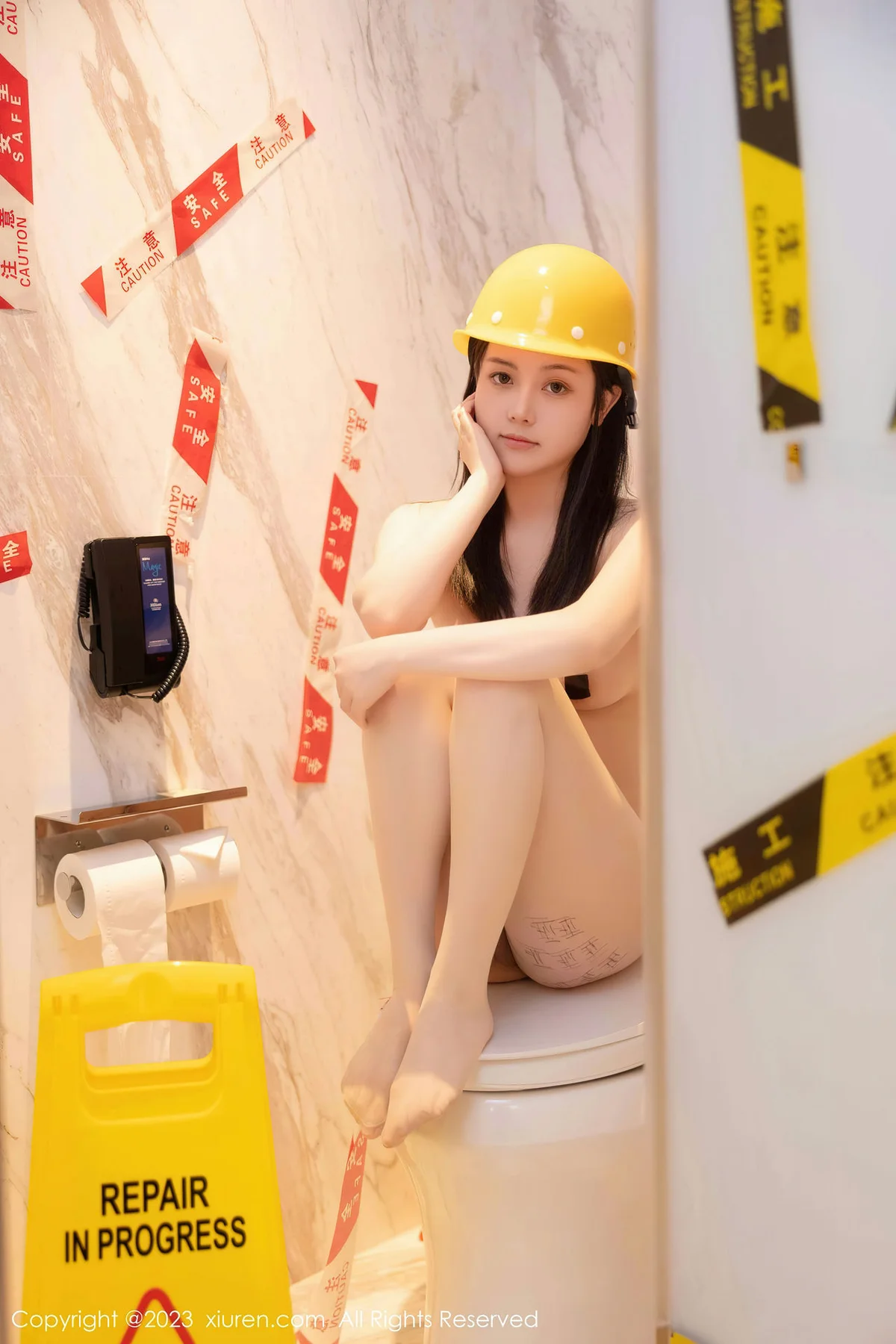 XiuRen 秀人 No.6760 豆瓣酱 维修工装扮性感写真3 - 69