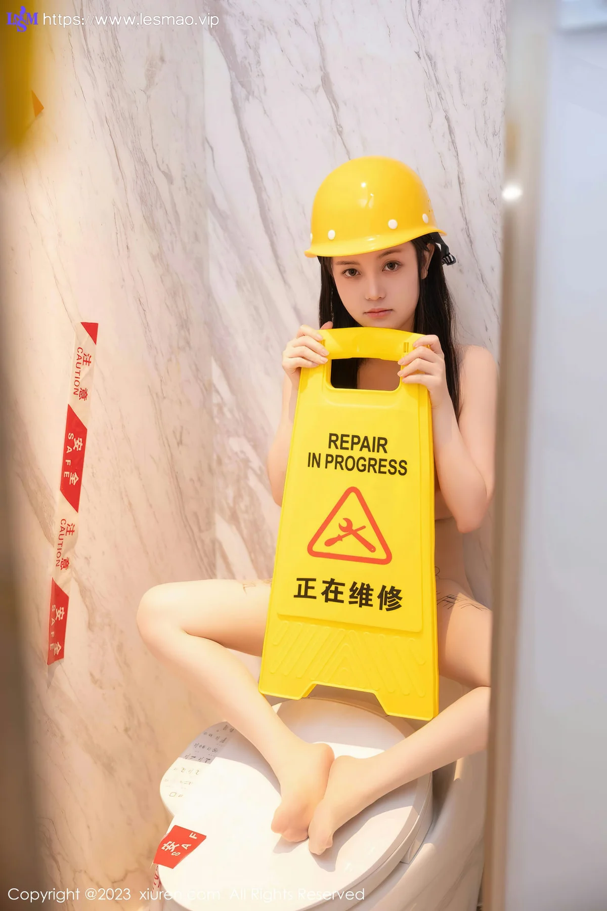 XiuRen 秀人 No.6760 豆瓣酱 维修工装扮性感写真3 - 74