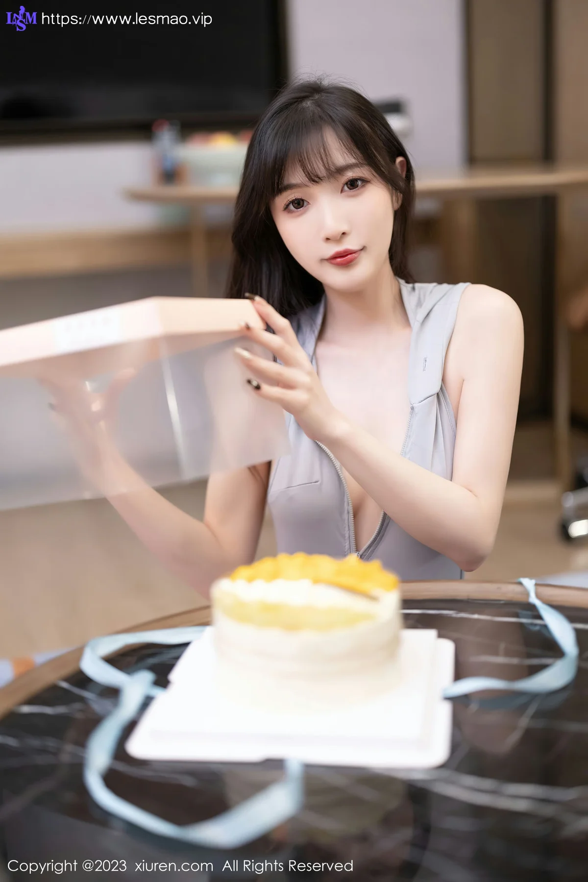 XiuRen 秀人 No.6762 林星阑 灰色高开叉性感写真11 - 14