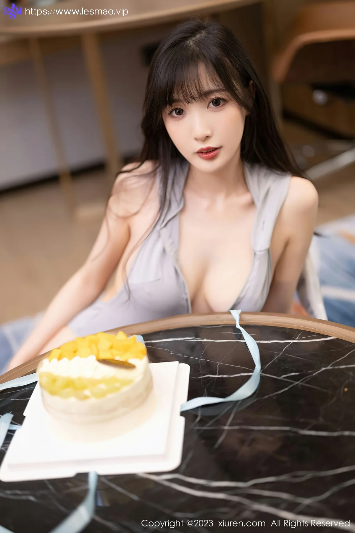 XiuRen 秀人 No.6762 林星阑 灰色高开叉性感写真11 - 15