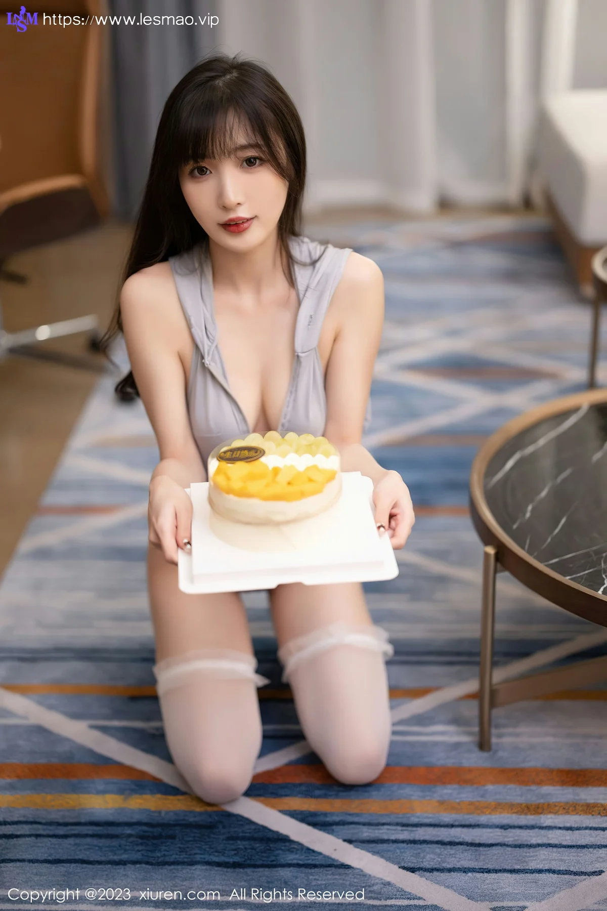 XiuRen 秀人 No.6762 林星阑 灰色高开叉性感写真11 - 19