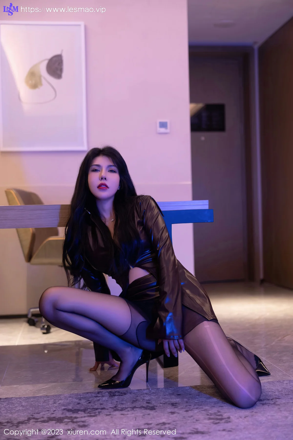 XiuRen 秀人 No.6764 s纯一 黑色超短裤第二套写真3 - 26