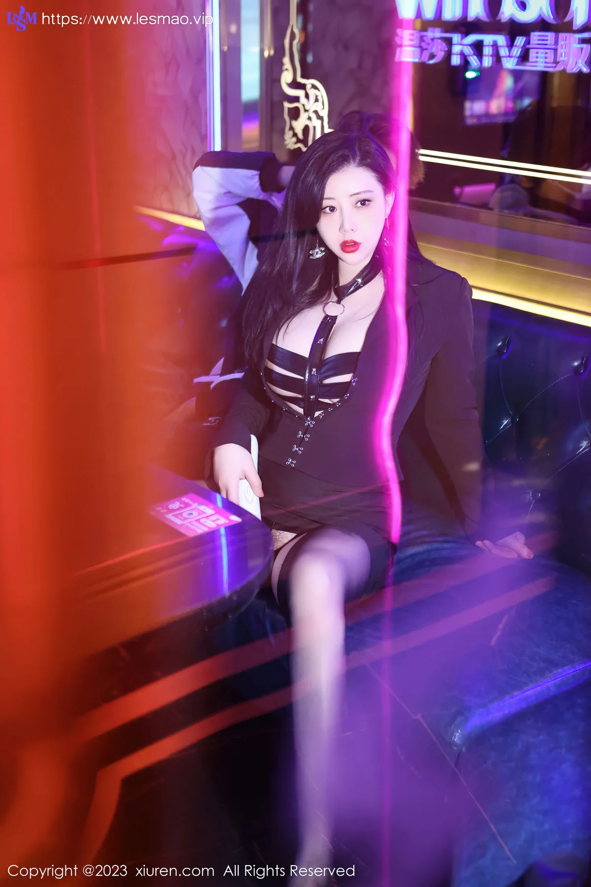 XiuRen 秀人 No.6766 王婉悠Queen 黑色情趣服饰性感写真1 - 16