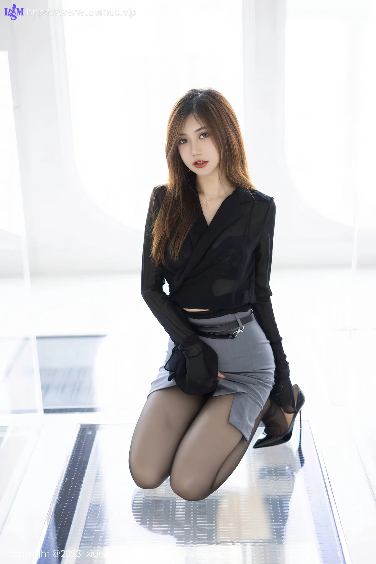 XiuRen 秀人 No.6770 绮里嘉ula 黑色蕾丝内衣性感写真11 - 20