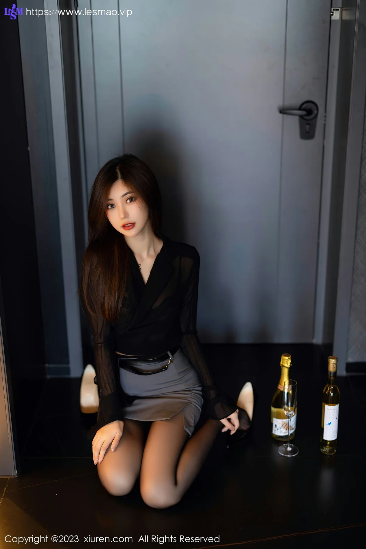 XiuRen 秀人 No.6770 绮里嘉ula 黑色蕾丝内衣性感写真11 - 31