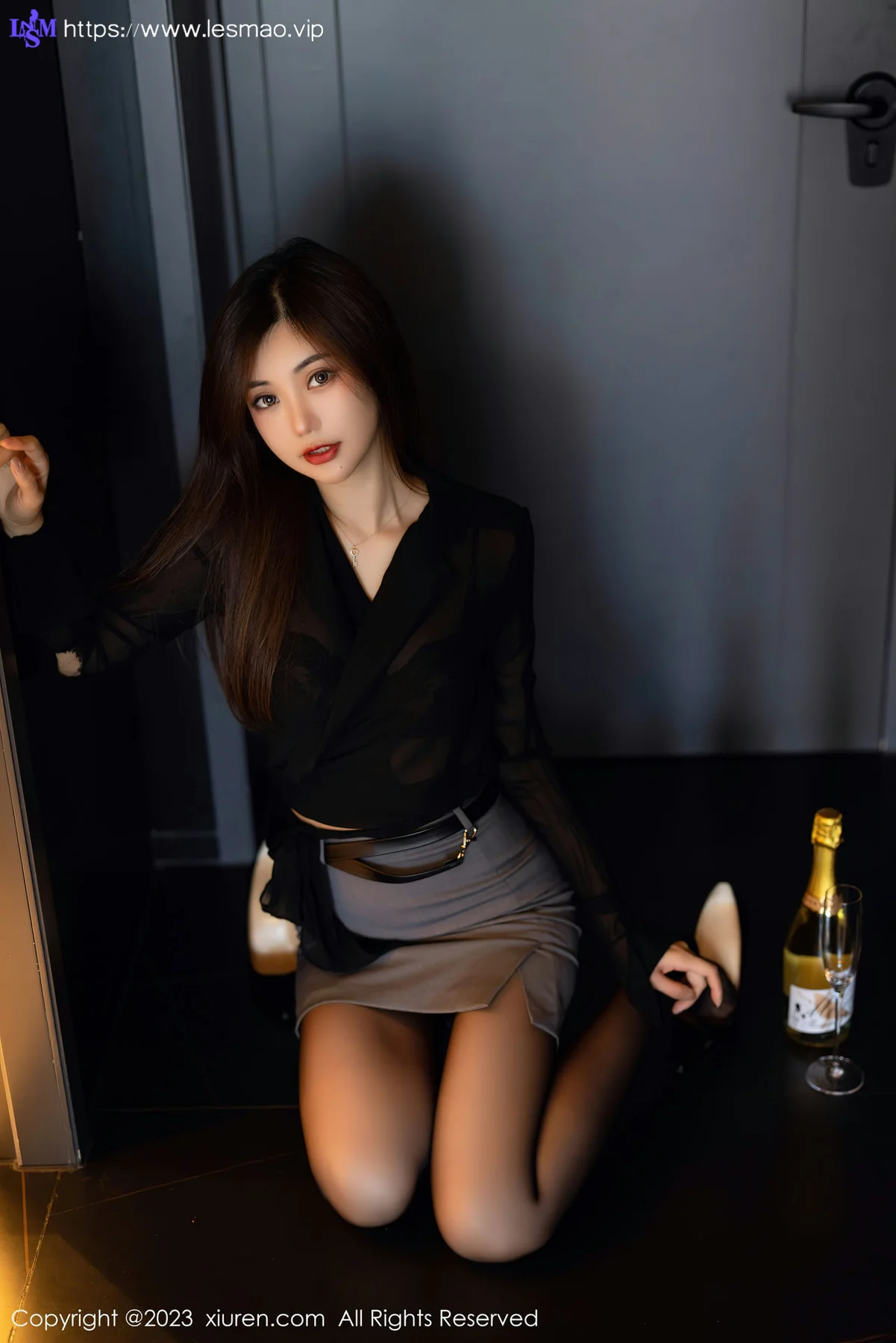 XiuRen 秀人 No.6770 绮里嘉ula 黑色蕾丝内衣性感写真11 - 32