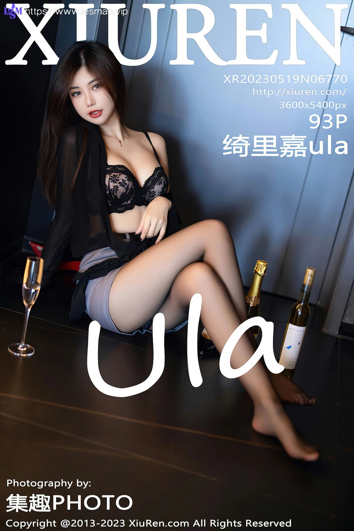 XiuRen 秀人 No.6770 绮里嘉ula 黑色蕾丝内衣性感写真11 - 94