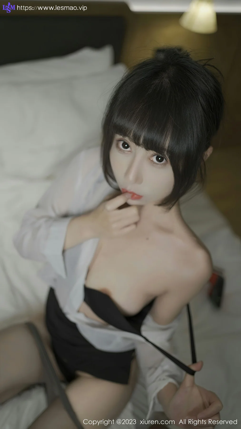 XiuRen 秀人 No.6776 夏馨瑶 黑色内衣搭第二套写真 - 58