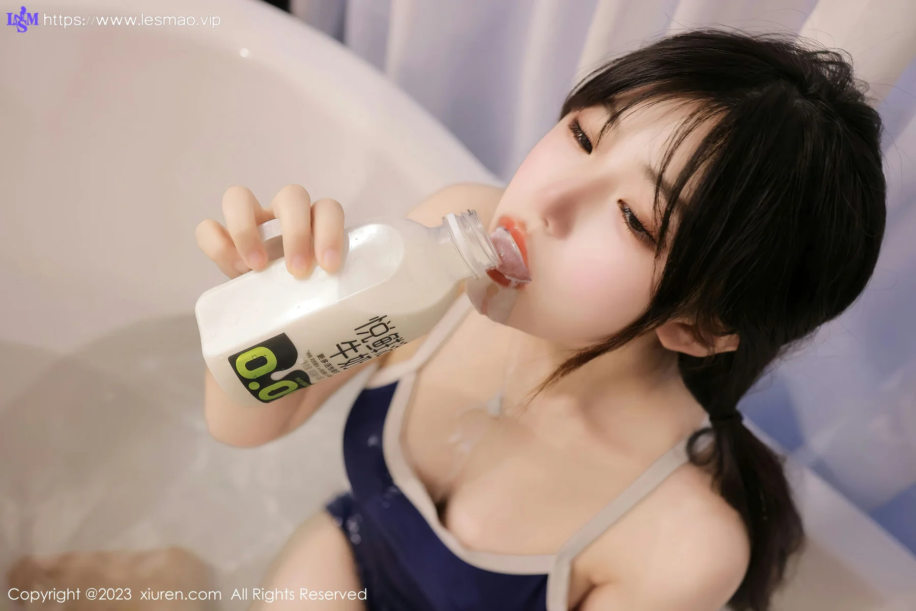 XiuRen 秀人 No.6781 岁小岁 蓝色高开叉首套写真2 - 23