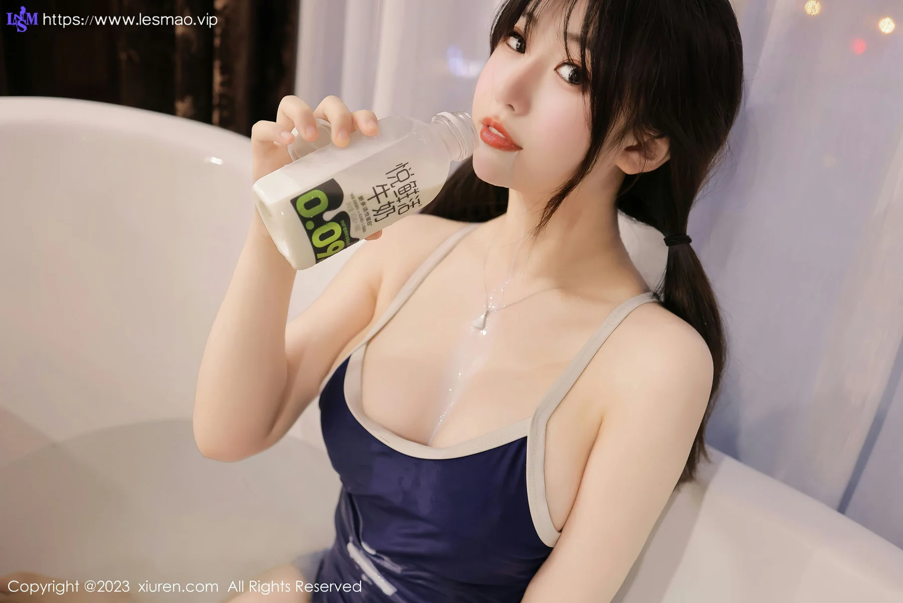 XiuRen 秀人 No.6781 岁小岁 蓝色高开叉首套写真2 - 29