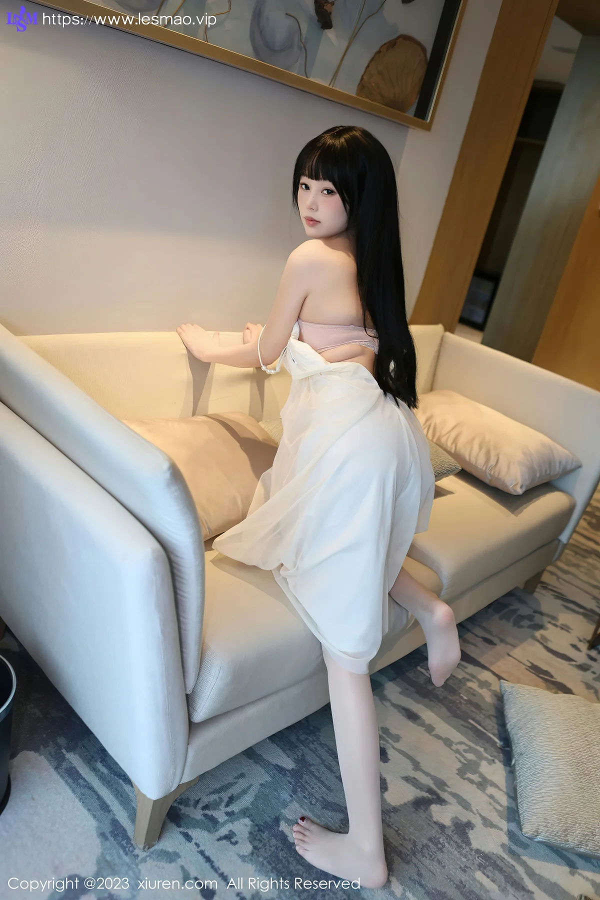 XiuRen 秀人 No.6828 早川京子 连衣长裙性感写真 - 19