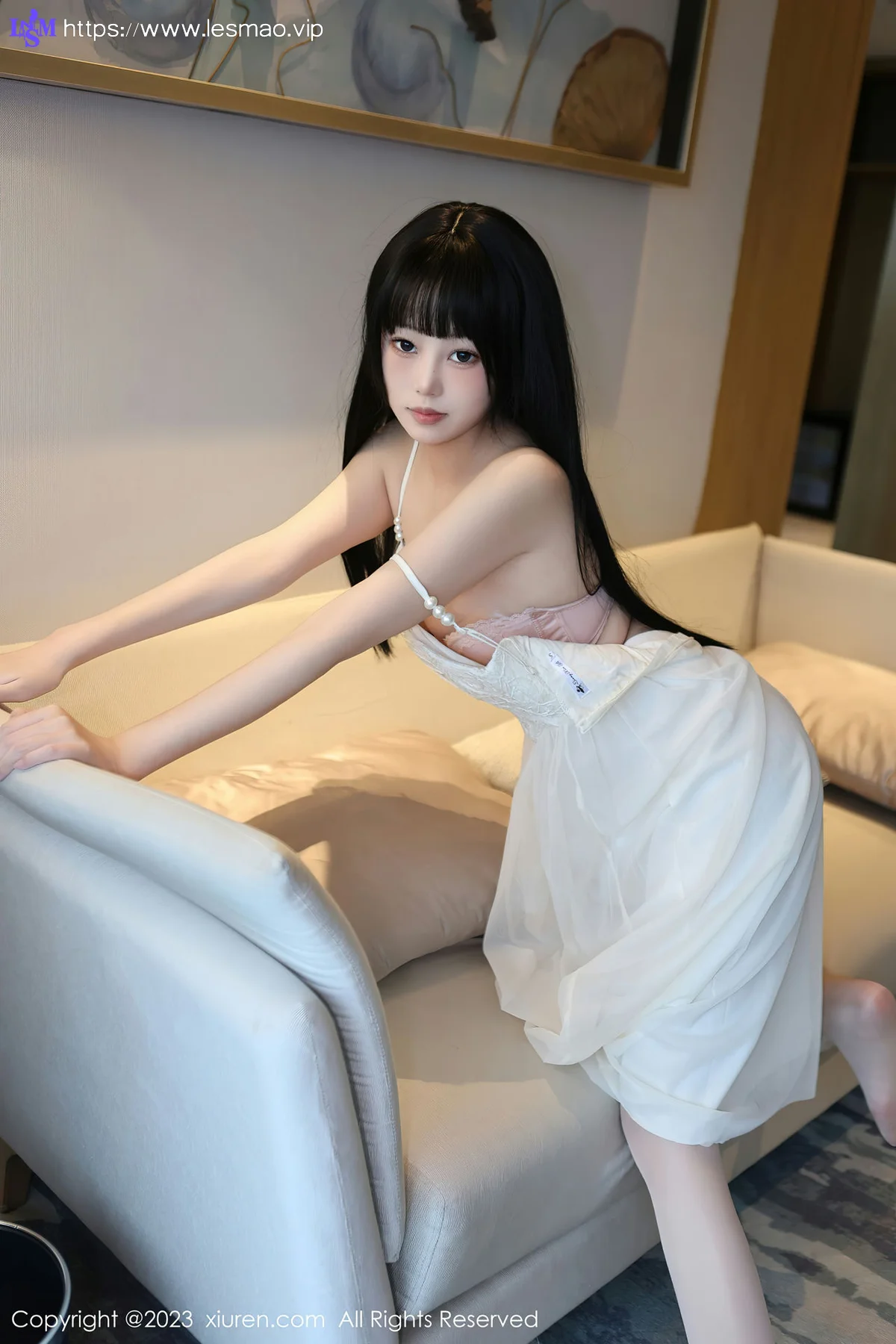 XiuRen 秀人 No.6828 早川京子 连衣长裙性感写真 - 20