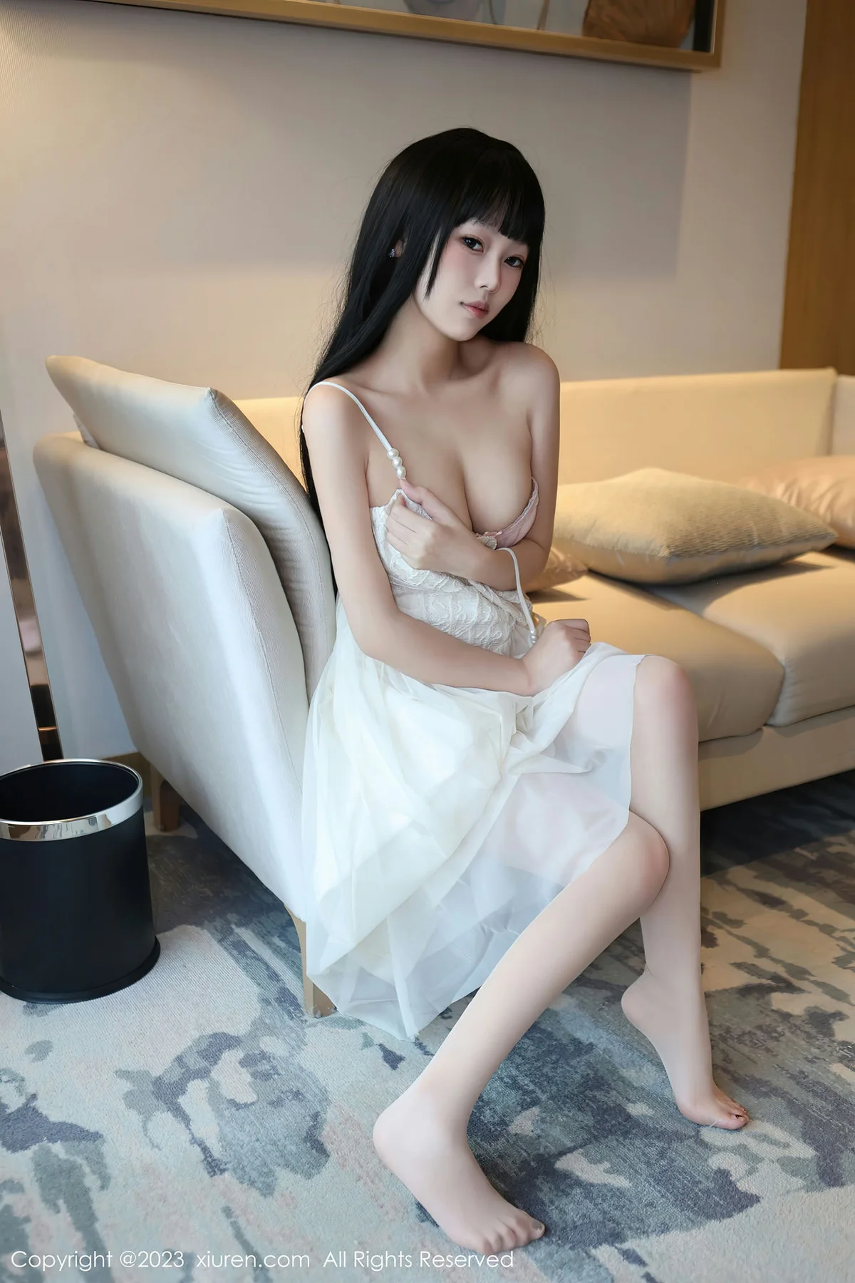 XiuRen 秀人 No.6828 早川京子 连衣长裙性感写真 - 23