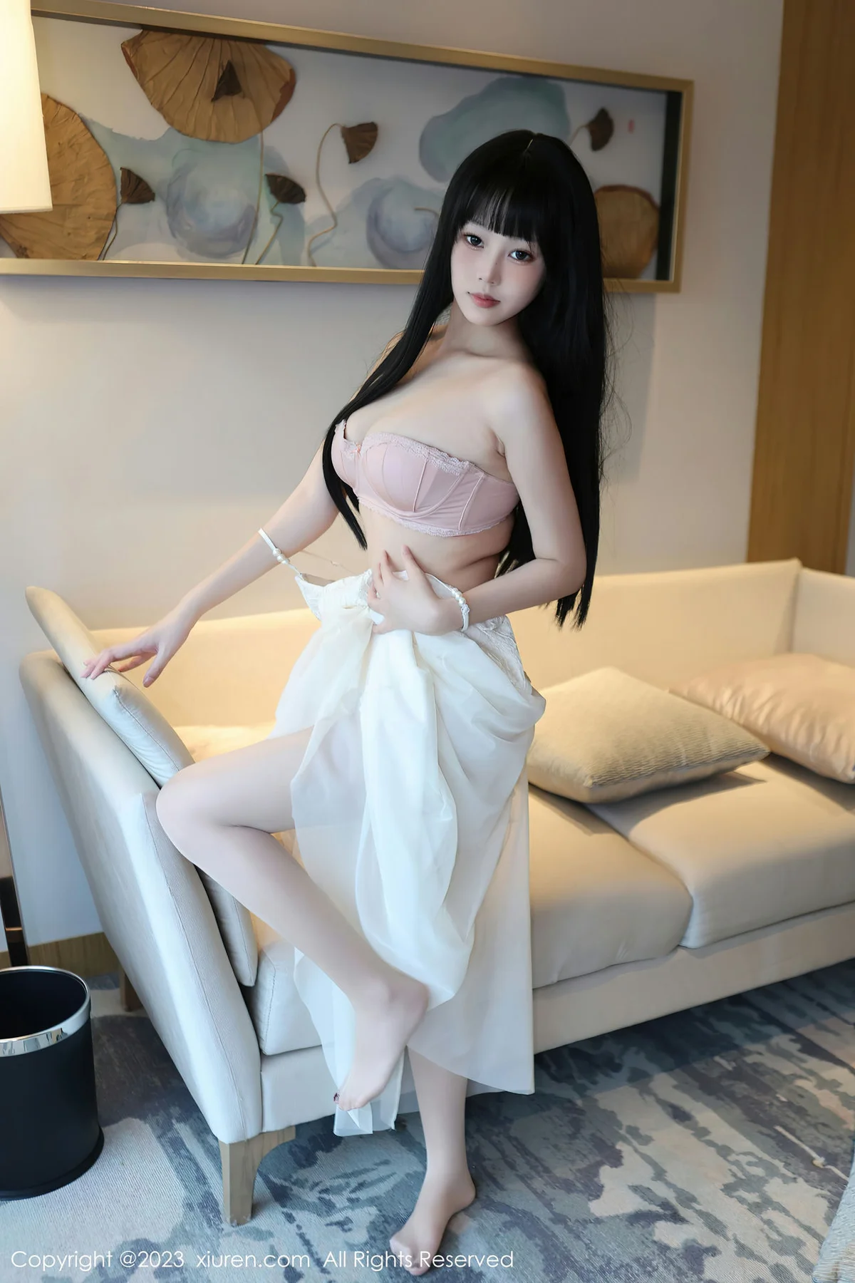 XiuRen 秀人 No.6828 早川京子 连衣长裙性感写真 - 28