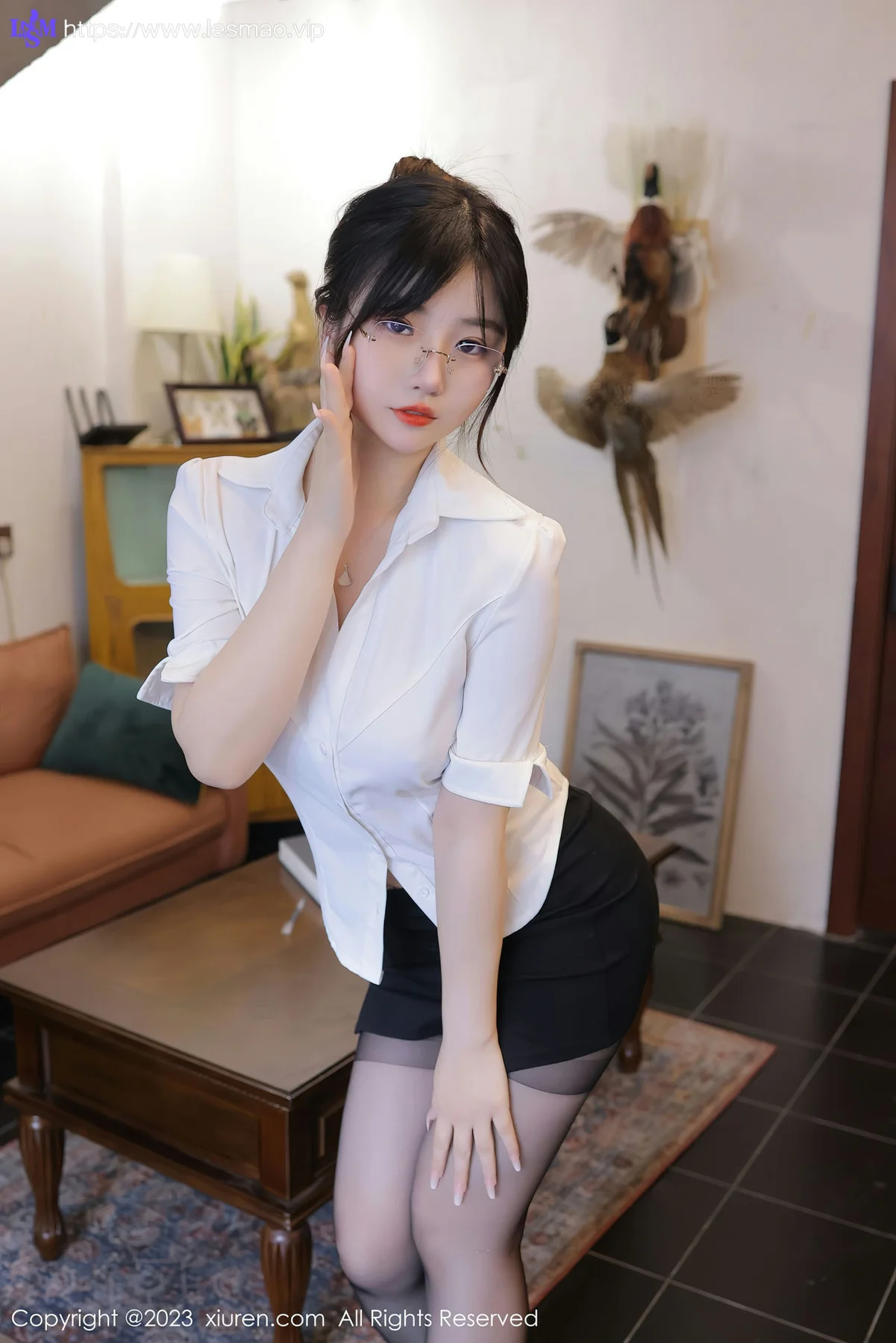 XiuRen 秀人 No.6838 岁小岁 黑色短裙性感写真22 - 2