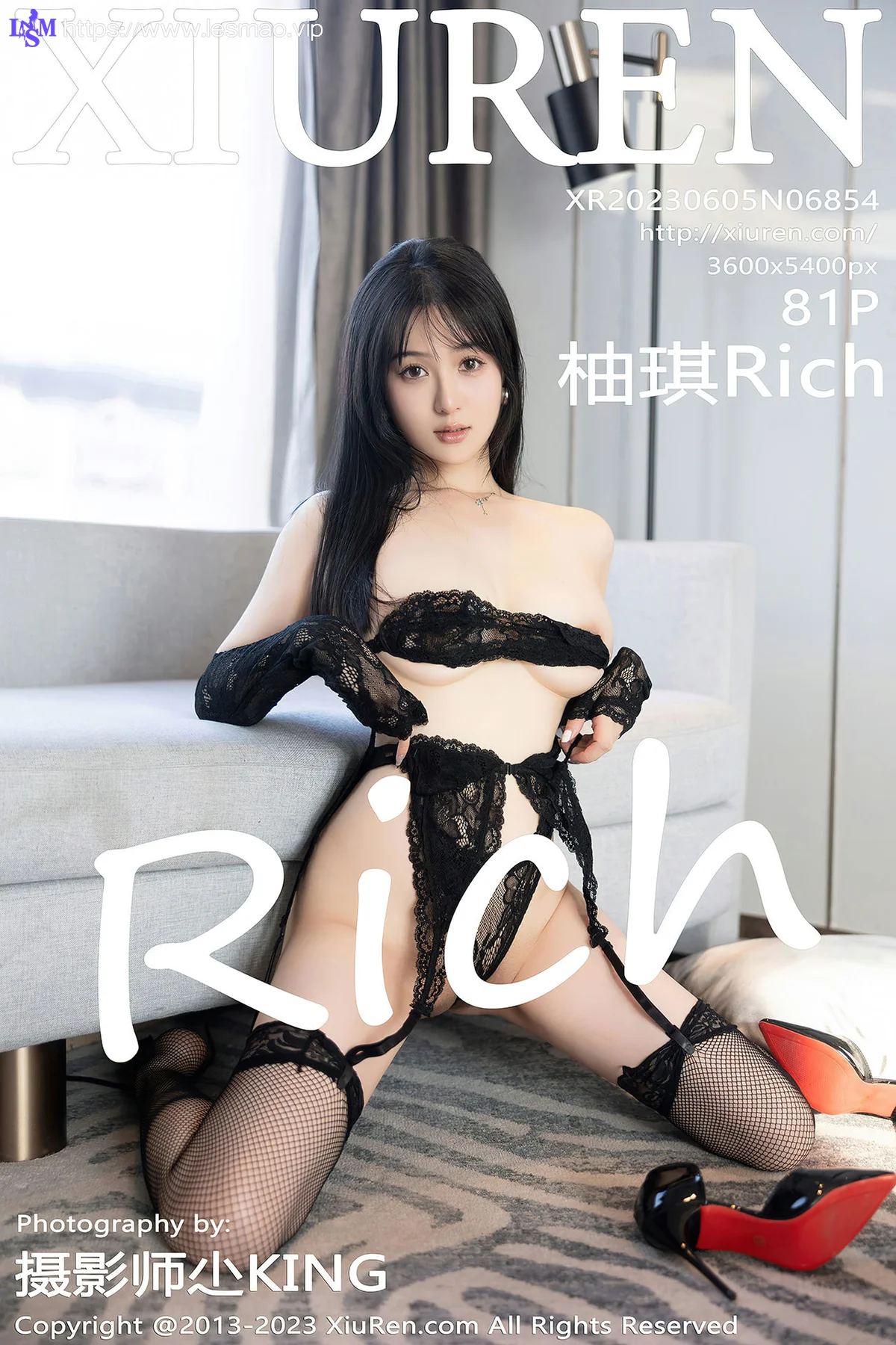 XiuRen 秀人 No.6854 柚琪Rich 黑色网格袜性感写真222 - 82
