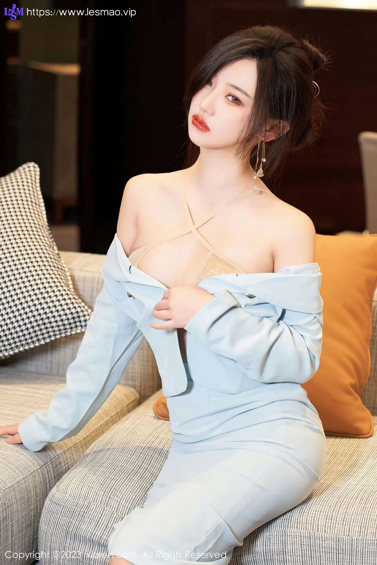 XiuRen 秀人 No.6857 妙可可Cheese 浅色轻透内衣性感写真3 - 24