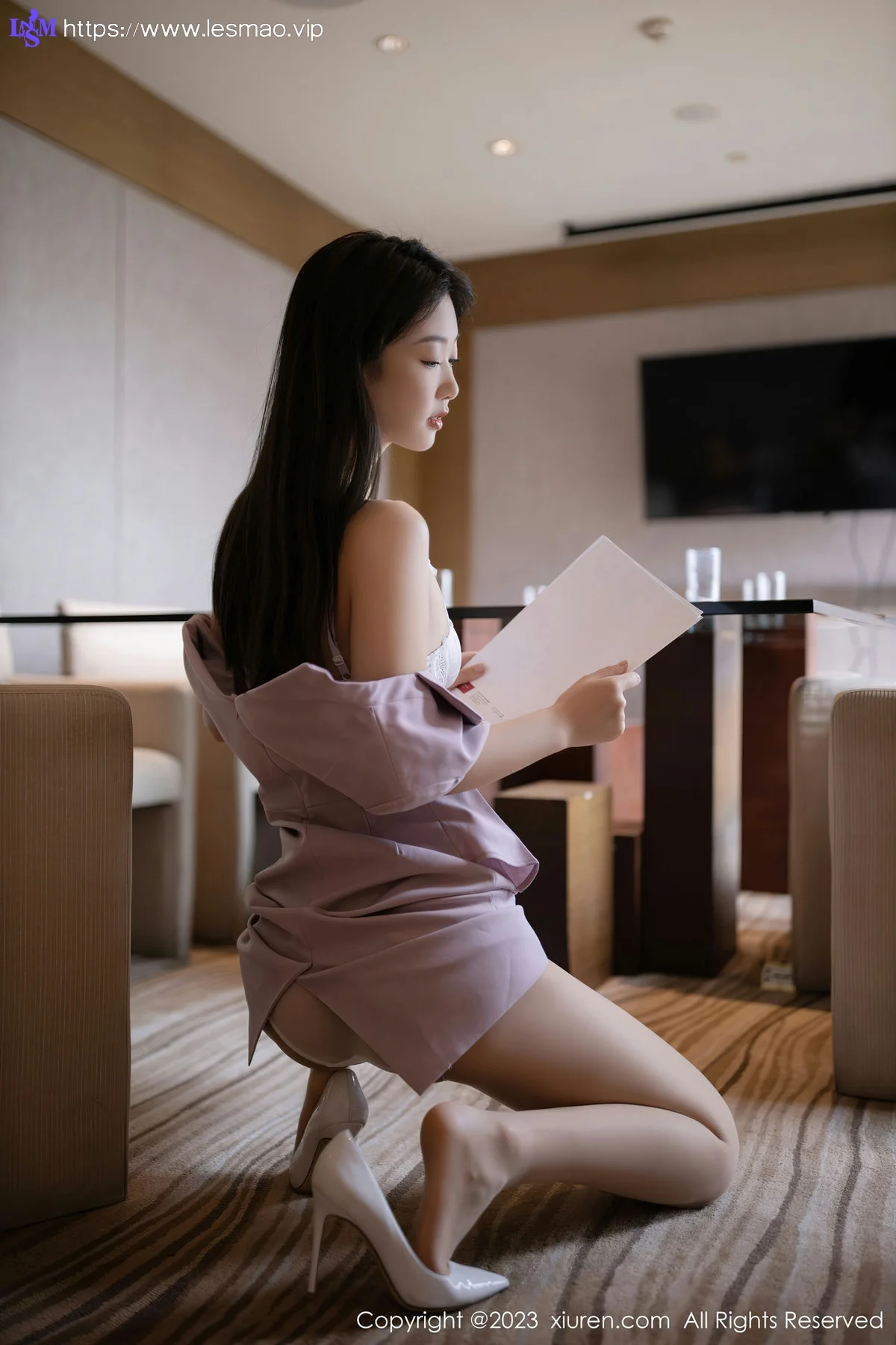 XiuRen 秀人 No.6859 唐安琪 白色蕾丝内衣珠三角旅拍1 - 25