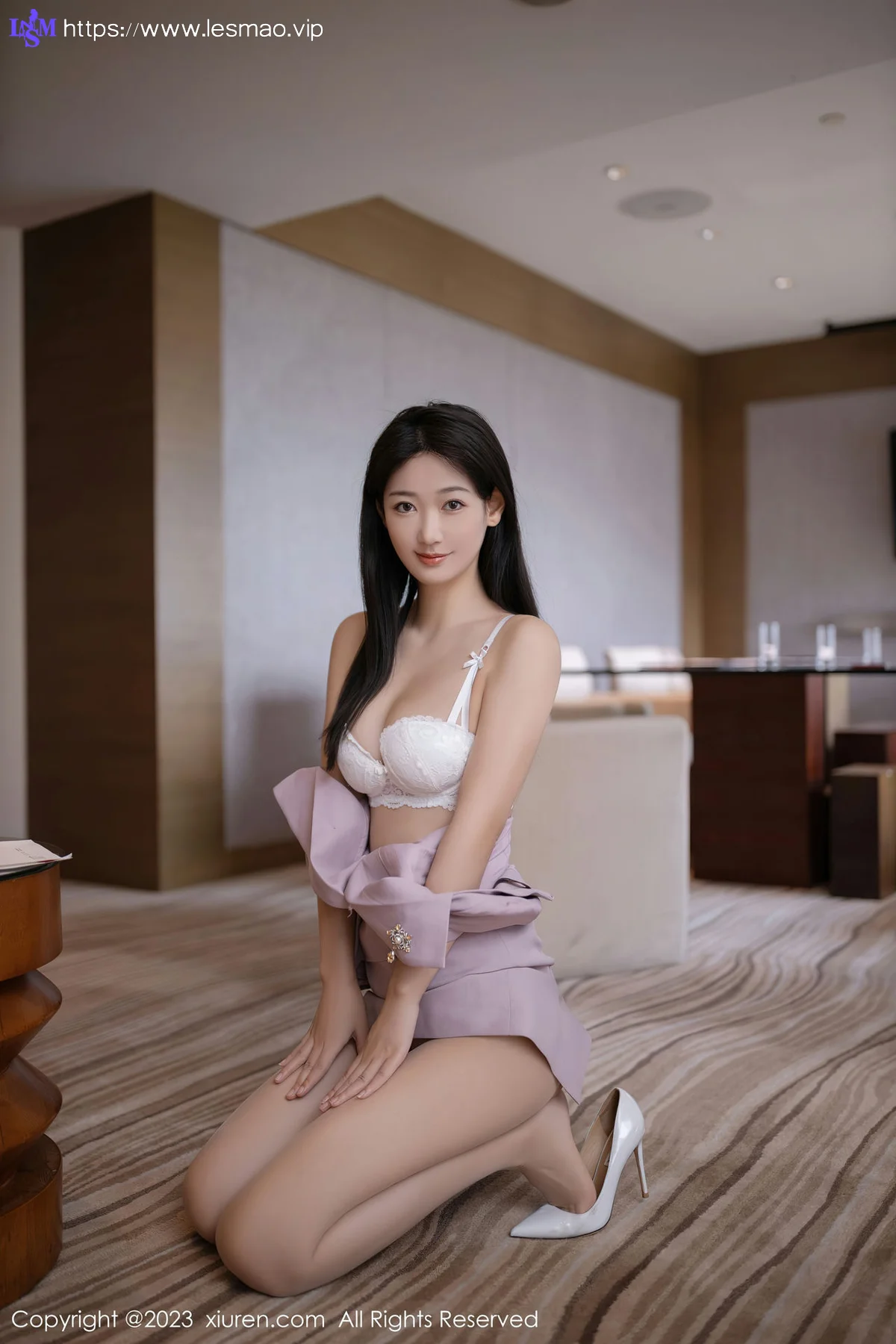 XiuRen 秀人 No.6859 唐安琪 白色蕾丝内衣珠三角旅拍1 - 32