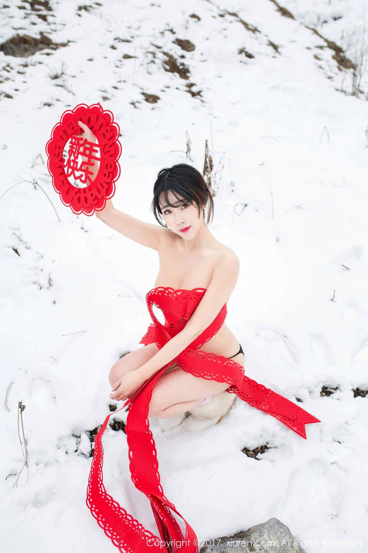 XiuRen 秀人 No.686 Modo 兜豆靓Youlina 户外新春 - 46