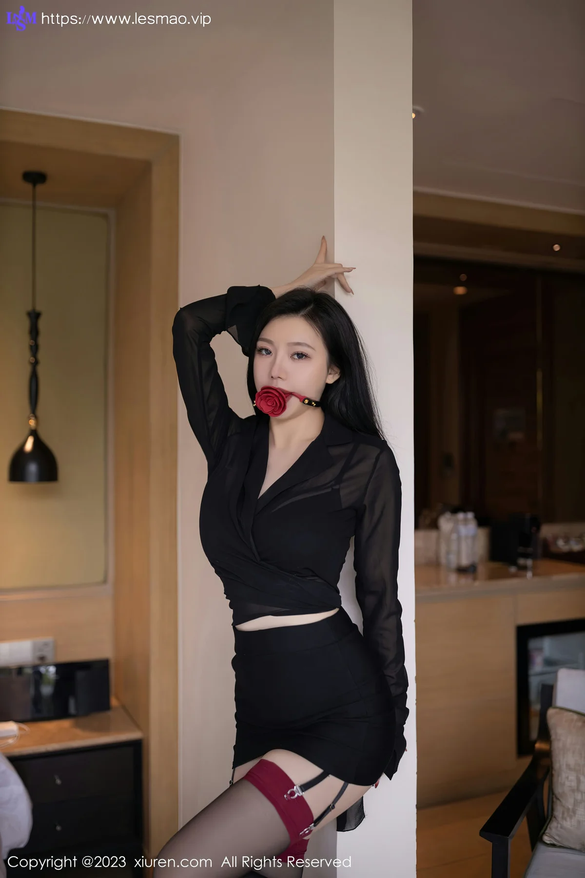 XiuRen 秀人 No.6867 安然anran 魅惑黑丝性感写真222 - 21