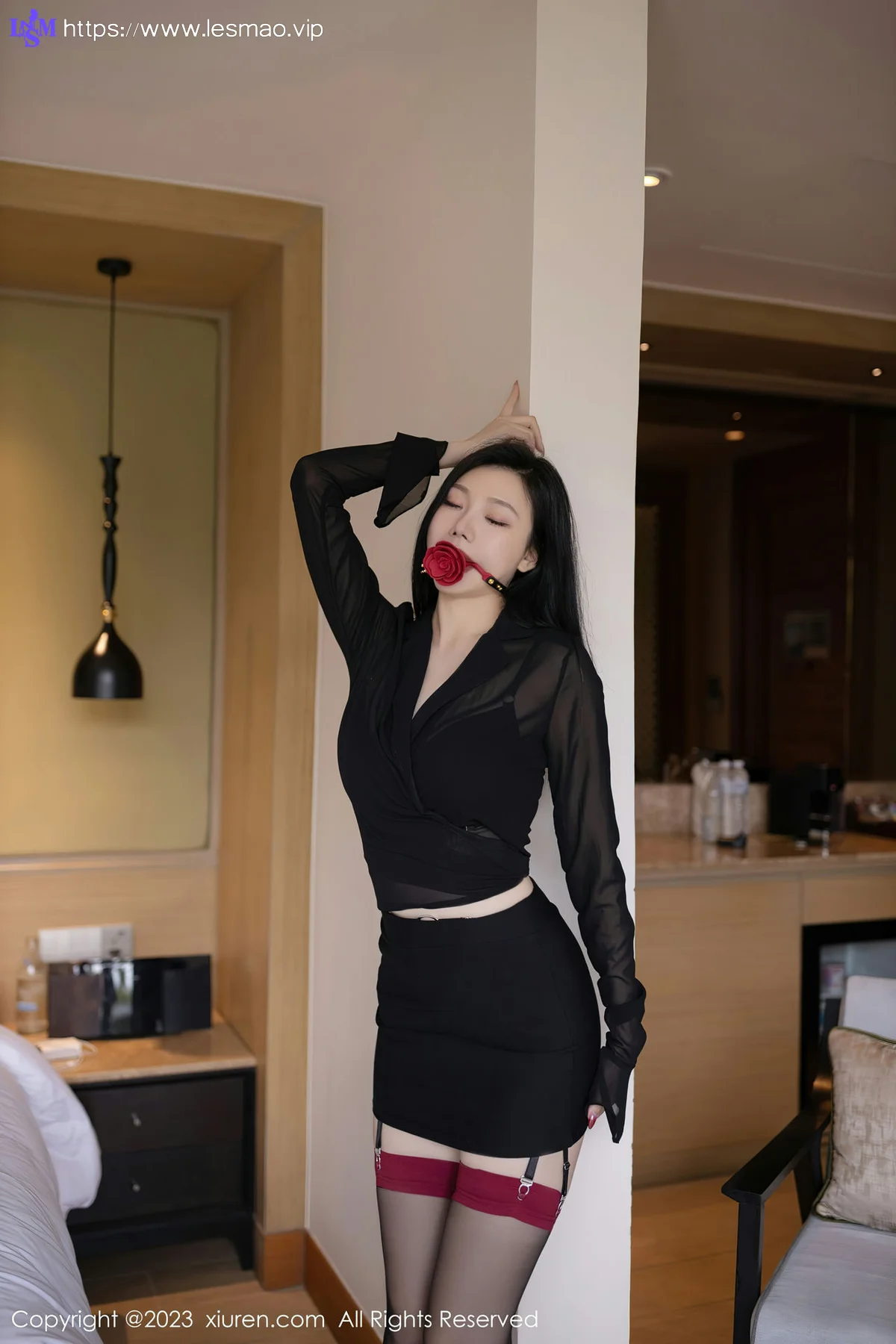 XiuRen 秀人 No.6867 安然anran 魅惑黑丝性感写真222 - 22