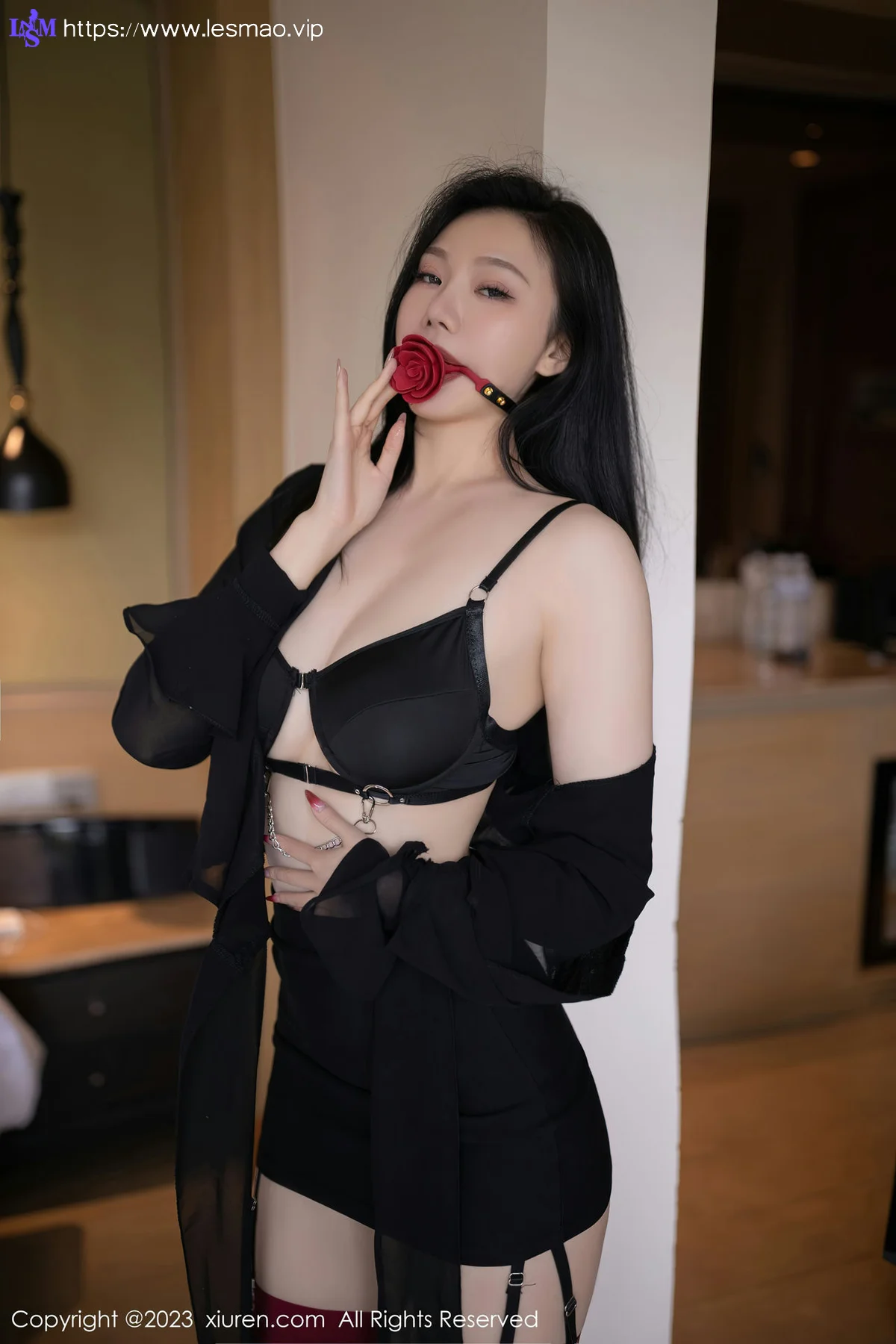 XiuRen 秀人 No.6867 安然anran 魅惑黑丝性感写真222 - 28