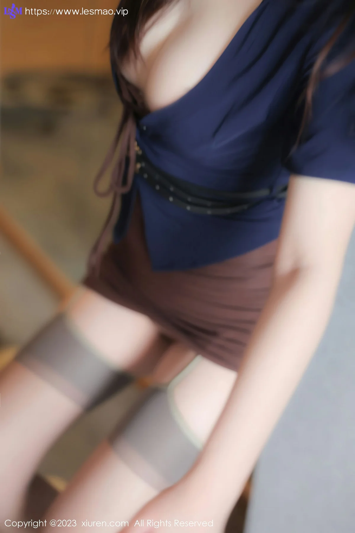 XiuRen 秀人 No.6872 Arude薇薇 灰色丝袜性感写真 - 11