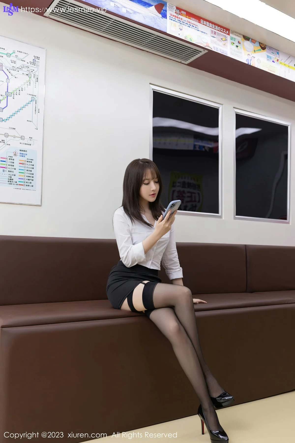 XiuRen 秀人 No.6875 杏子Yada 地铁场景拍摄性感写真1 - 1