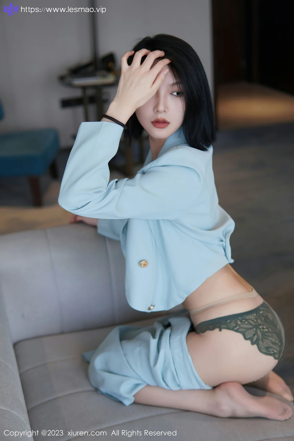 XiuRen 秀人 No.6885 乔一一 诱人原色丝袜性感写真 - 50