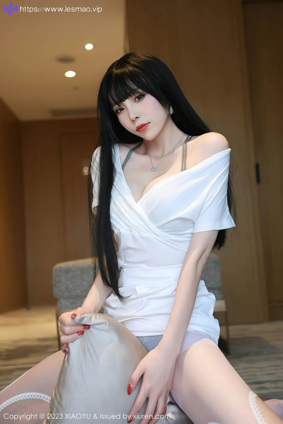 XiuRen 秀人 No.6897 江七七 墨绿色蕾丝内衣性感写真 - 29