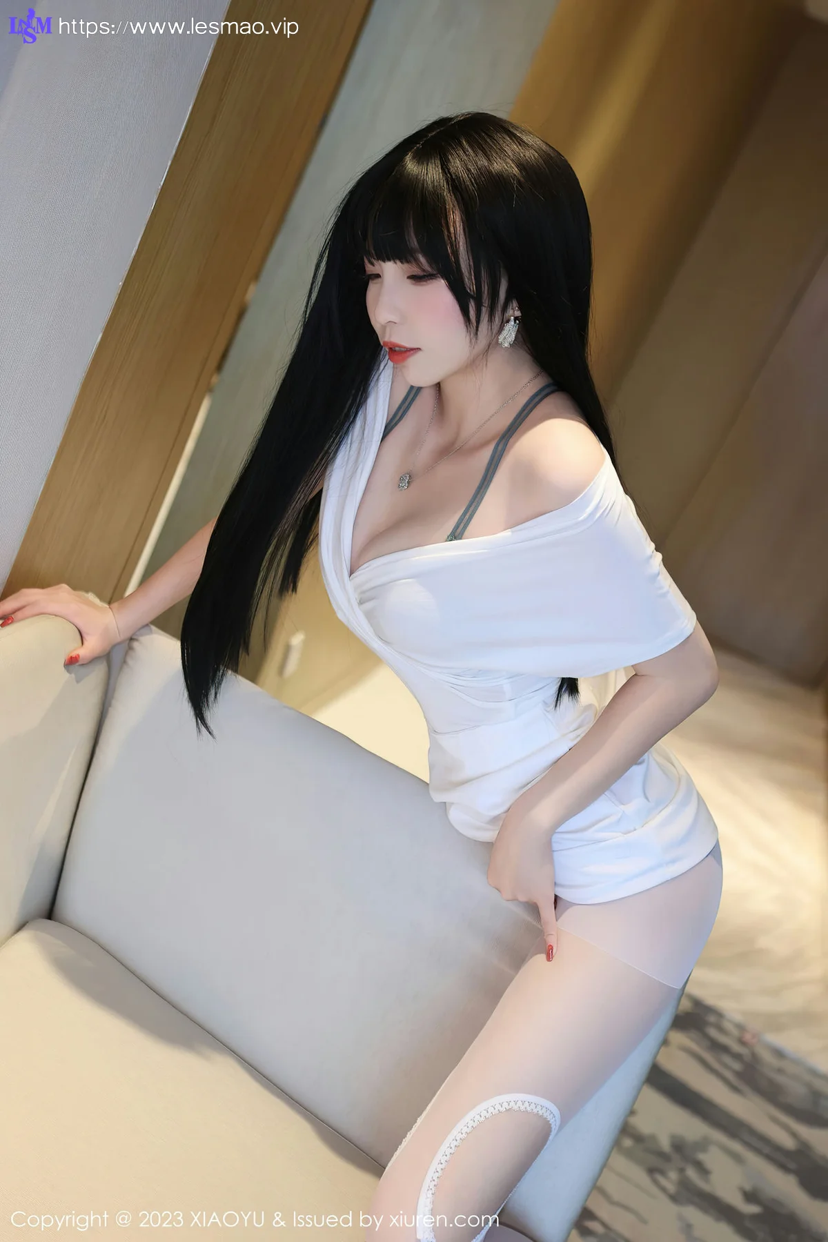 XiuRen 秀人 No.6897 江七七 墨绿色蕾丝内衣性感写真 - 31