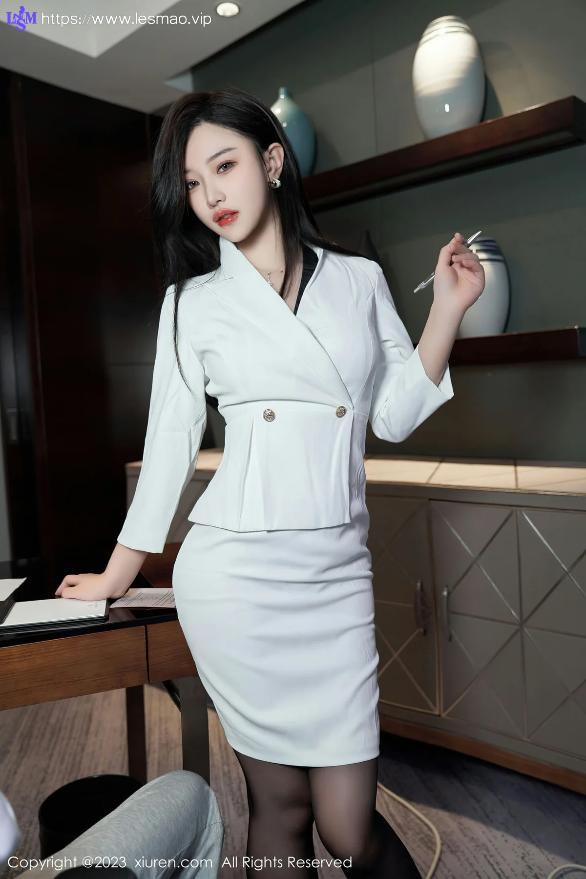 XiuRen 秀人 No.6900 妙可可Cheese 魅惑黑丝性感写真3 - 23