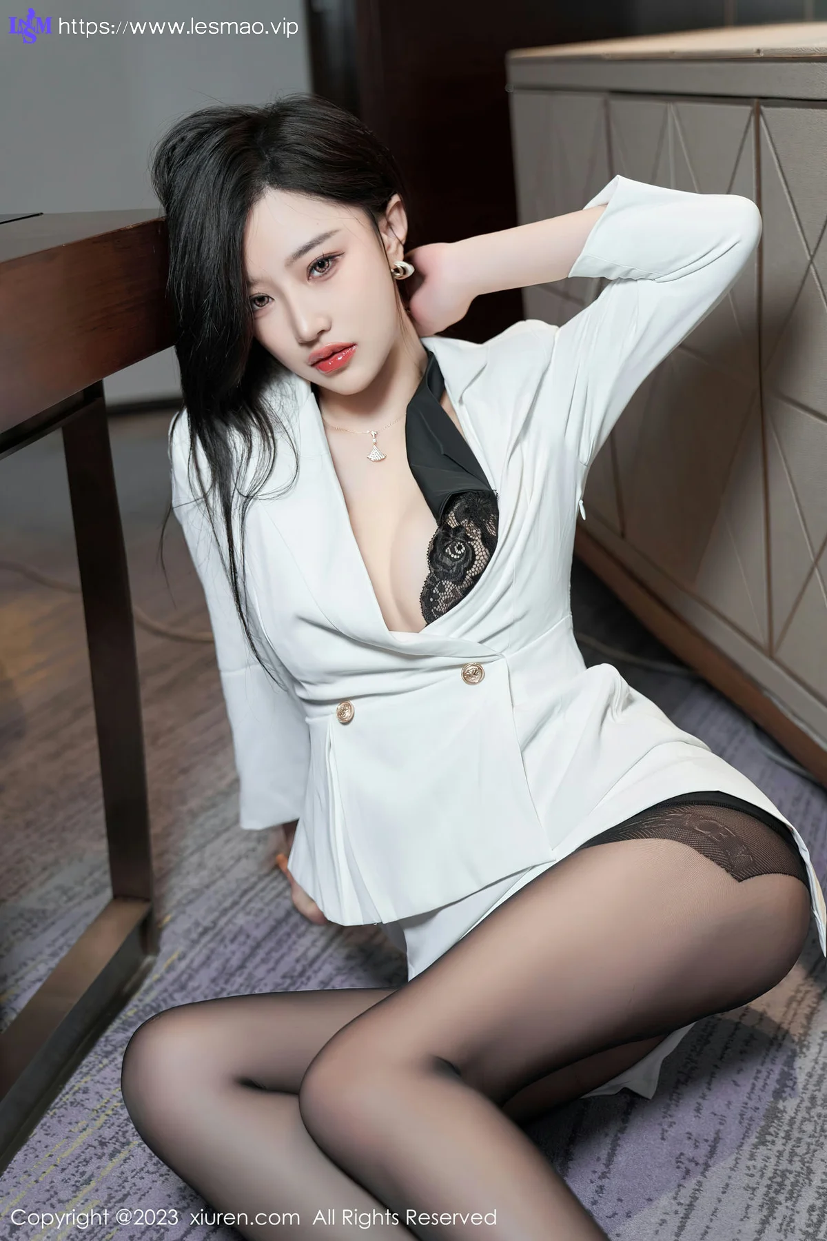 XiuRen 秀人 No.6900 妙可可Cheese 魅惑黑丝性感写真3 - 41