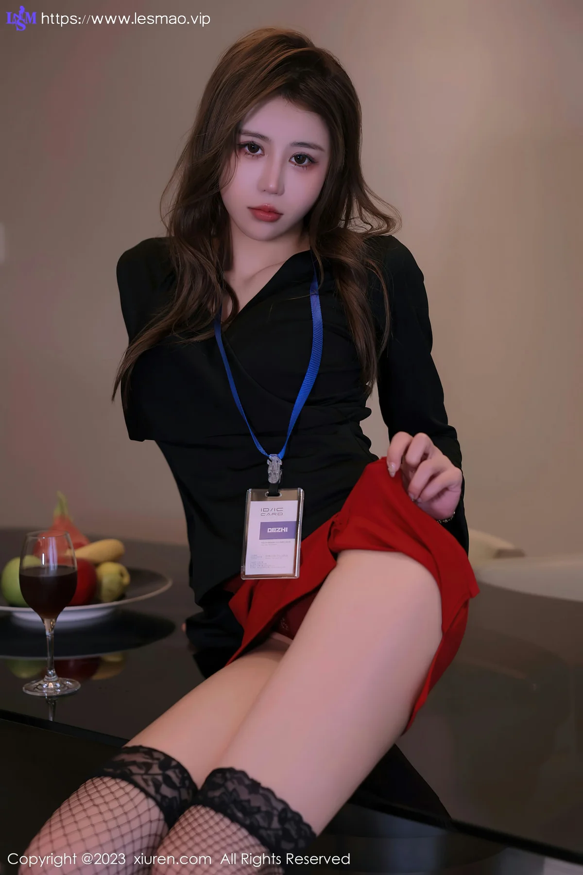 XiuRen 秀人 No.6903 tina_甜仔 红色蕾丝情趣内衣广州旅拍 - 12