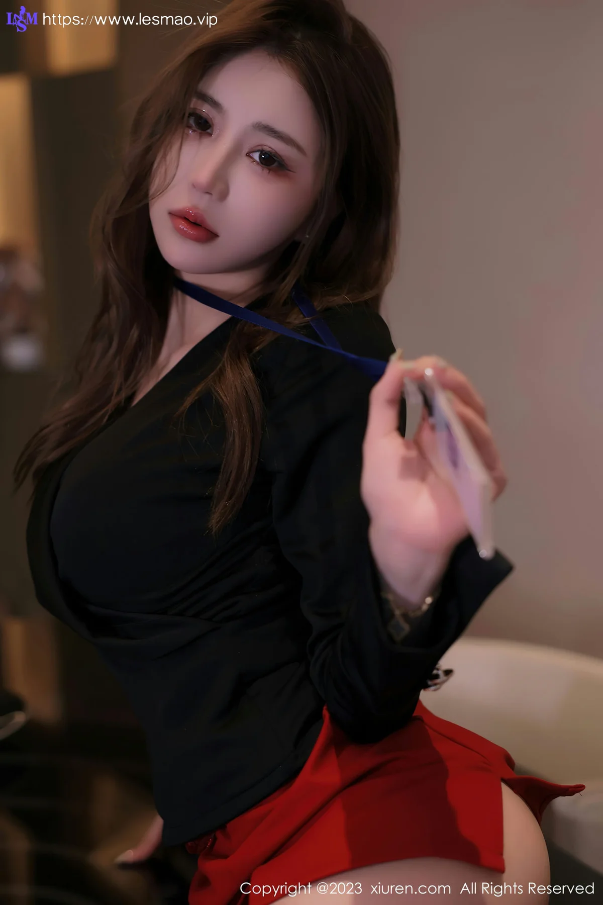XiuRen 秀人 No.6903 tina_甜仔 红色蕾丝情趣内衣广州旅拍 - 37