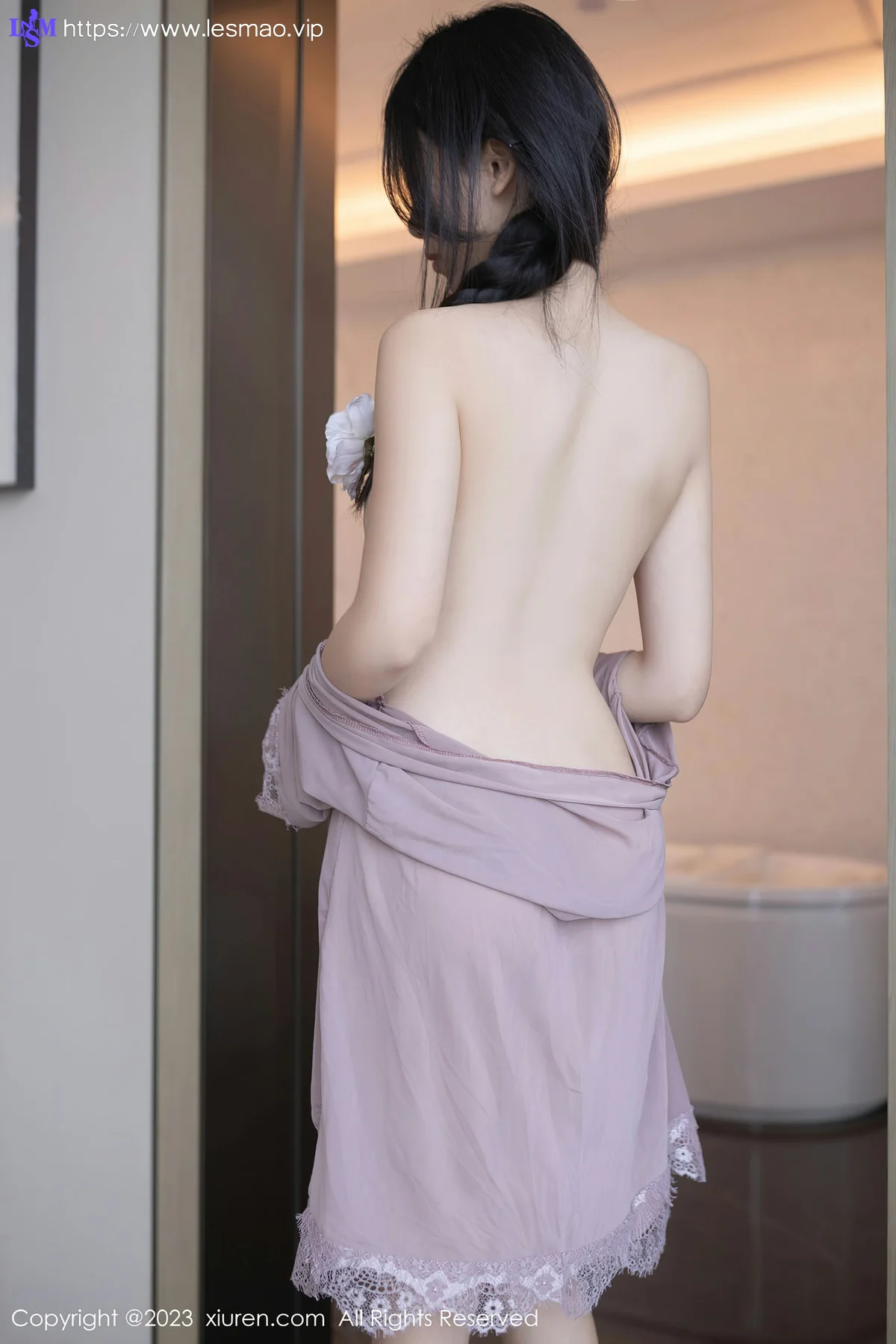 XiuRen 秀人 No.6913 利世 灰色情趣睡裙性感写真3 - 56