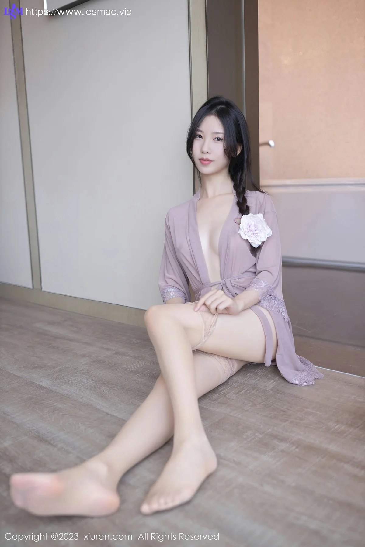 XiuRen 秀人 No.6913 利世 灰色情趣睡裙性感写真3 - 60