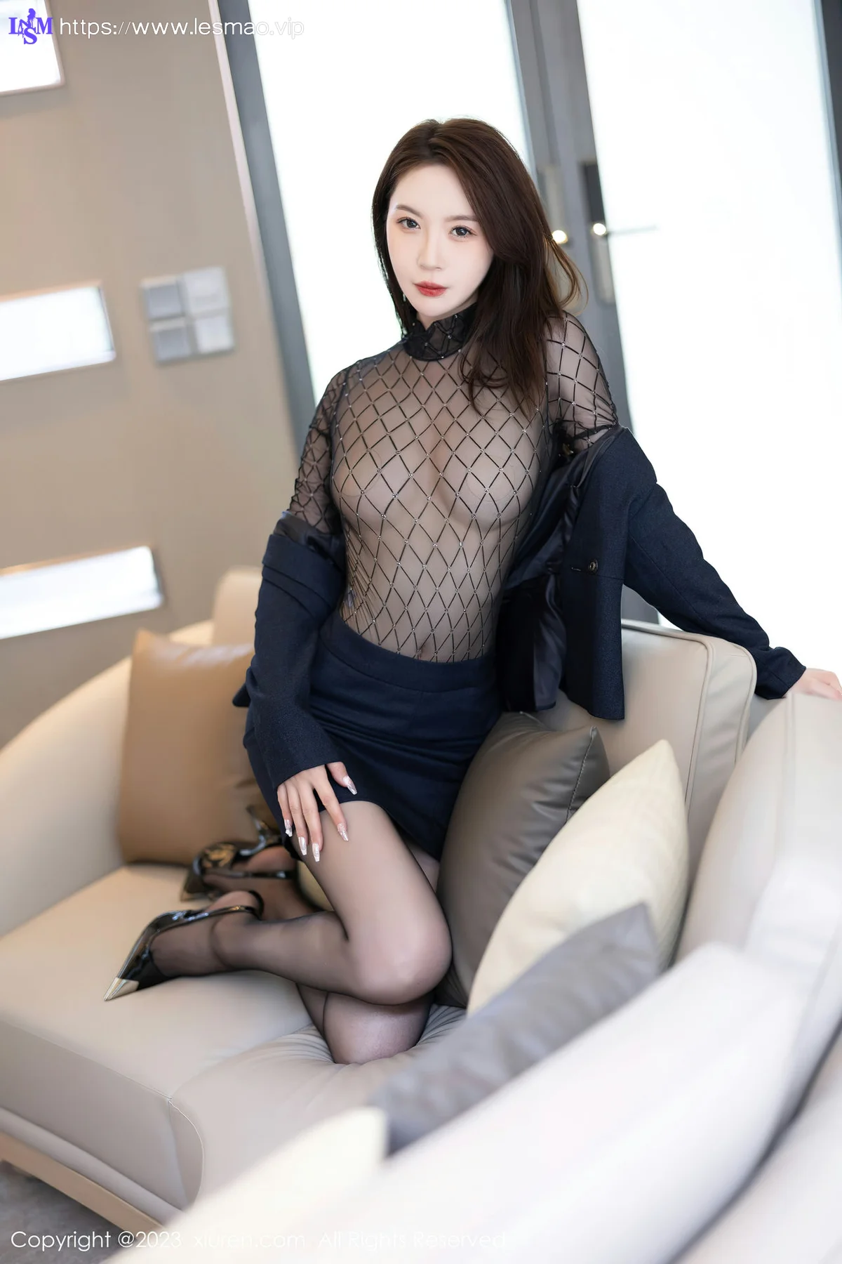 XiuRen 秀人 No.6914 梦心玥 薄纱高开叉性感写真2 - 50