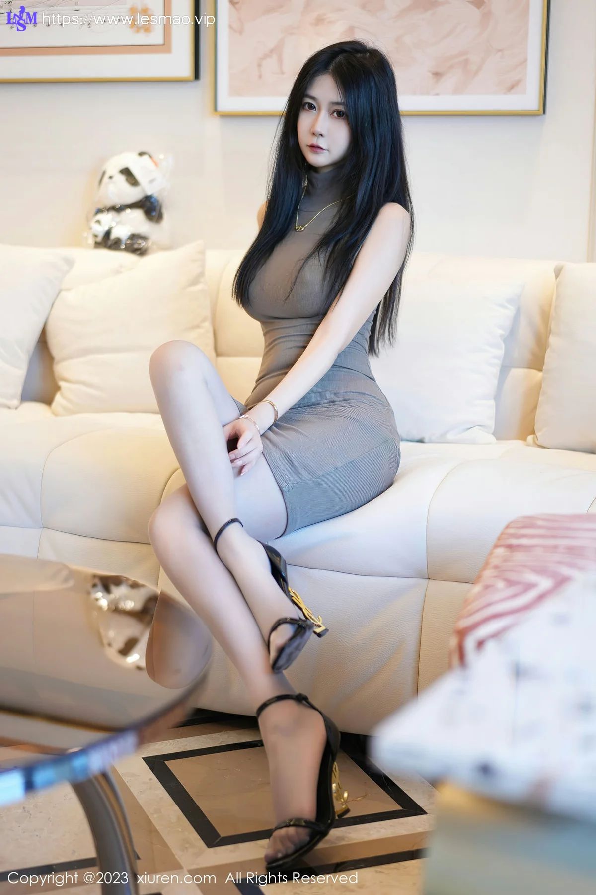 XiuRen 秀人 No.6922 laura阿姣 诱人灰丝性感写真222 - 22