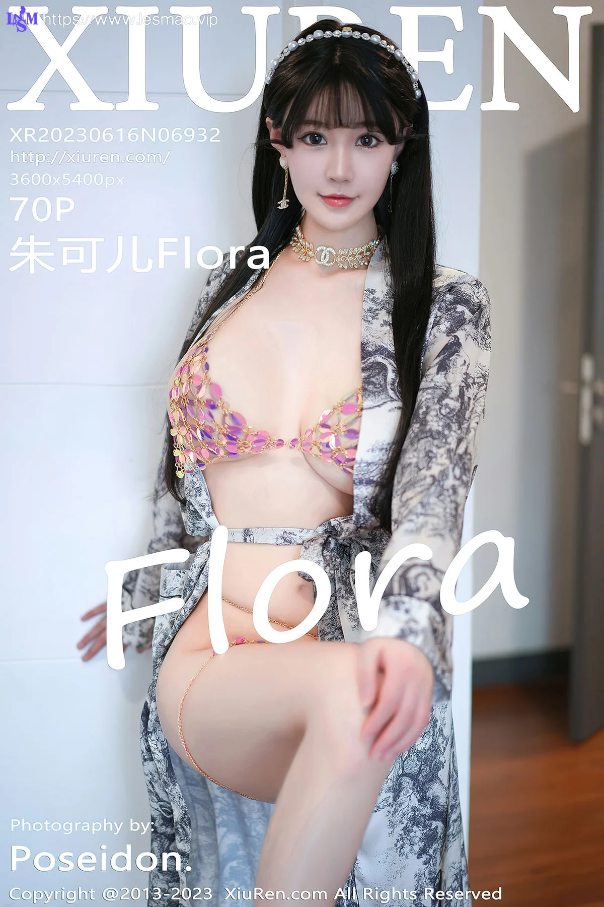XiuRen 秀人 No.6932 朱可儿Flora 灰色睡袍性感写真 - 71