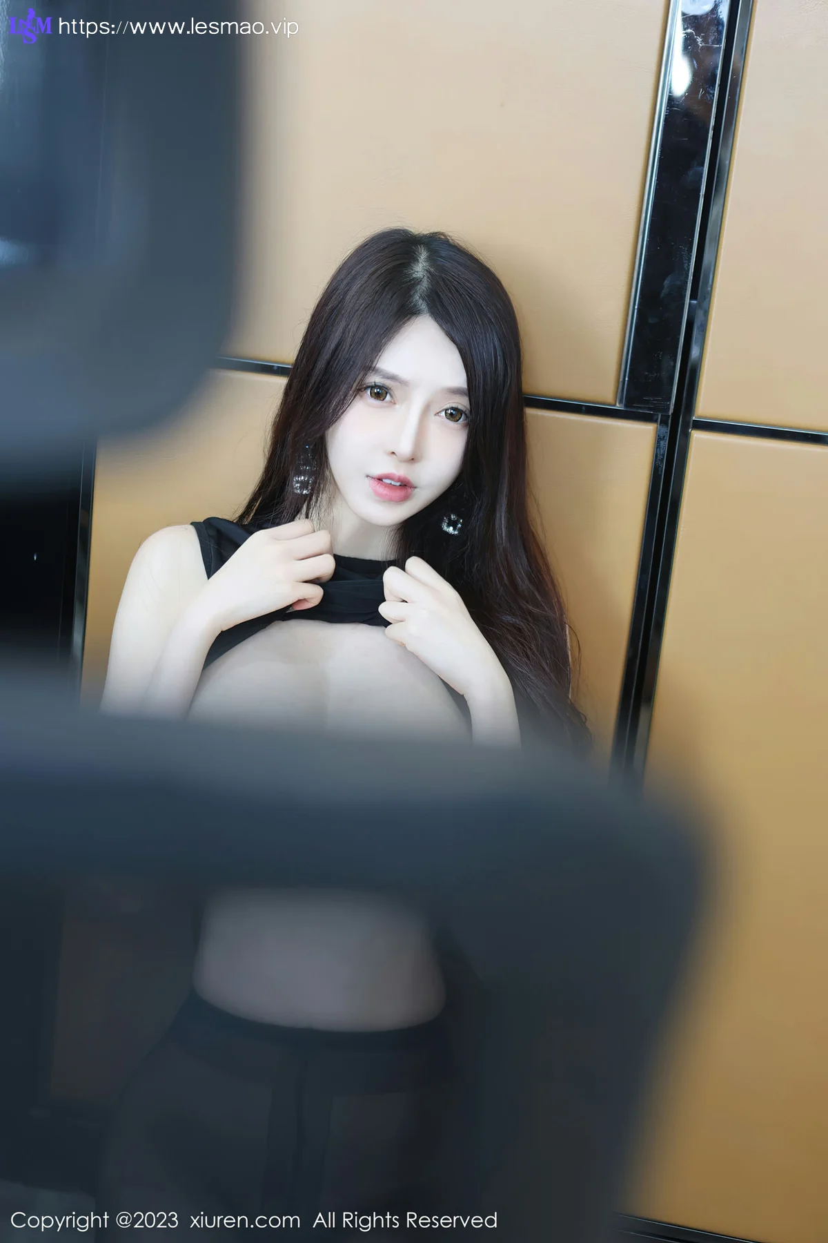 XiuRen 秀人 No.6937 玉兔miki 黑色薄纱连衣短裙性感写真3 - 54