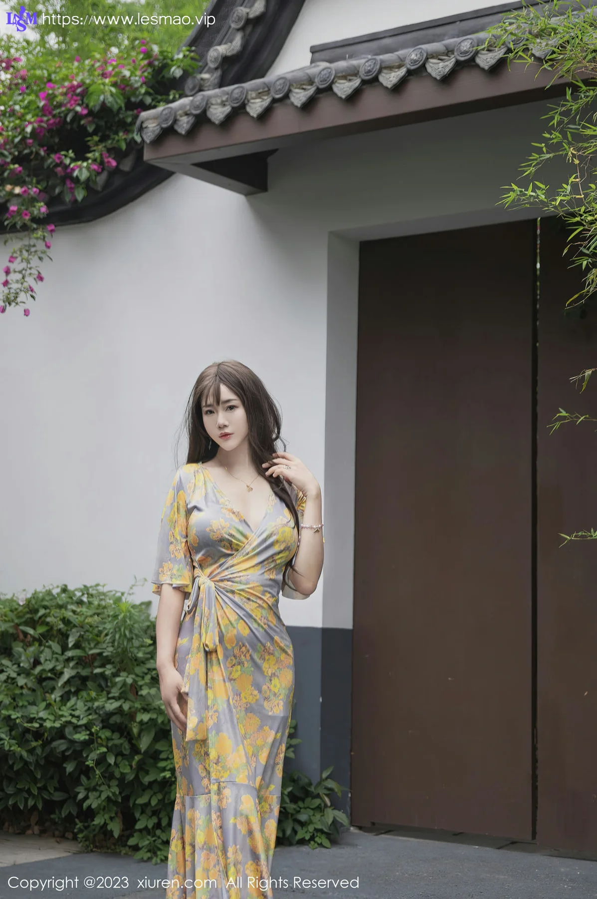 XiuRen 秀人 No.6949 严利娅Yuliya 黄灰色睡裙性感写真2 - 29