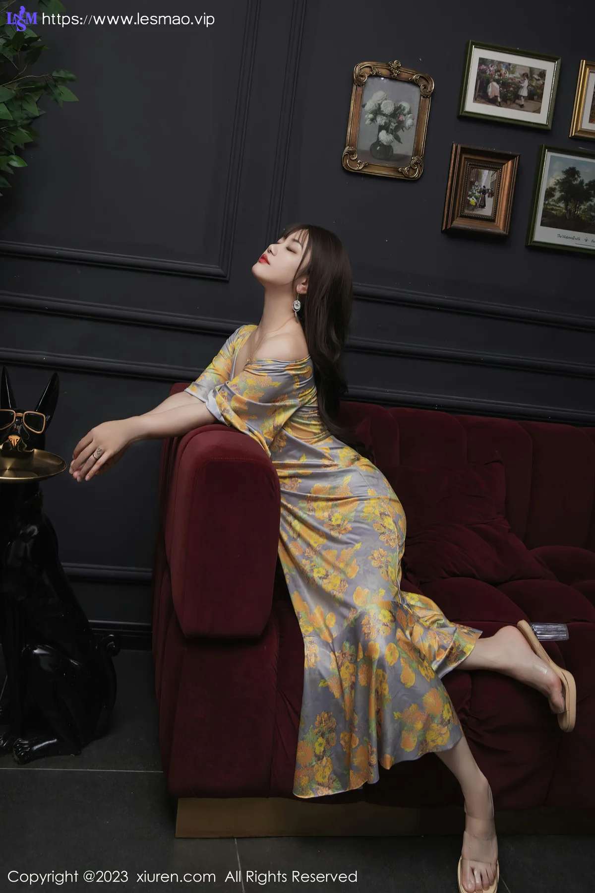 XiuRen 秀人 No.6949 严利娅Yuliya 黄灰色睡裙性感写真2 - 41